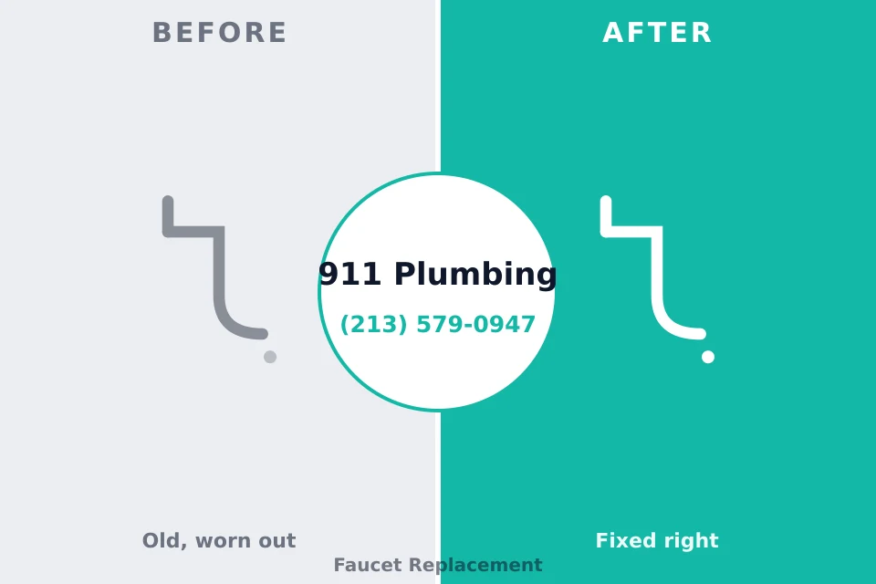 Before and after: plumbing company Breckenridge, MN